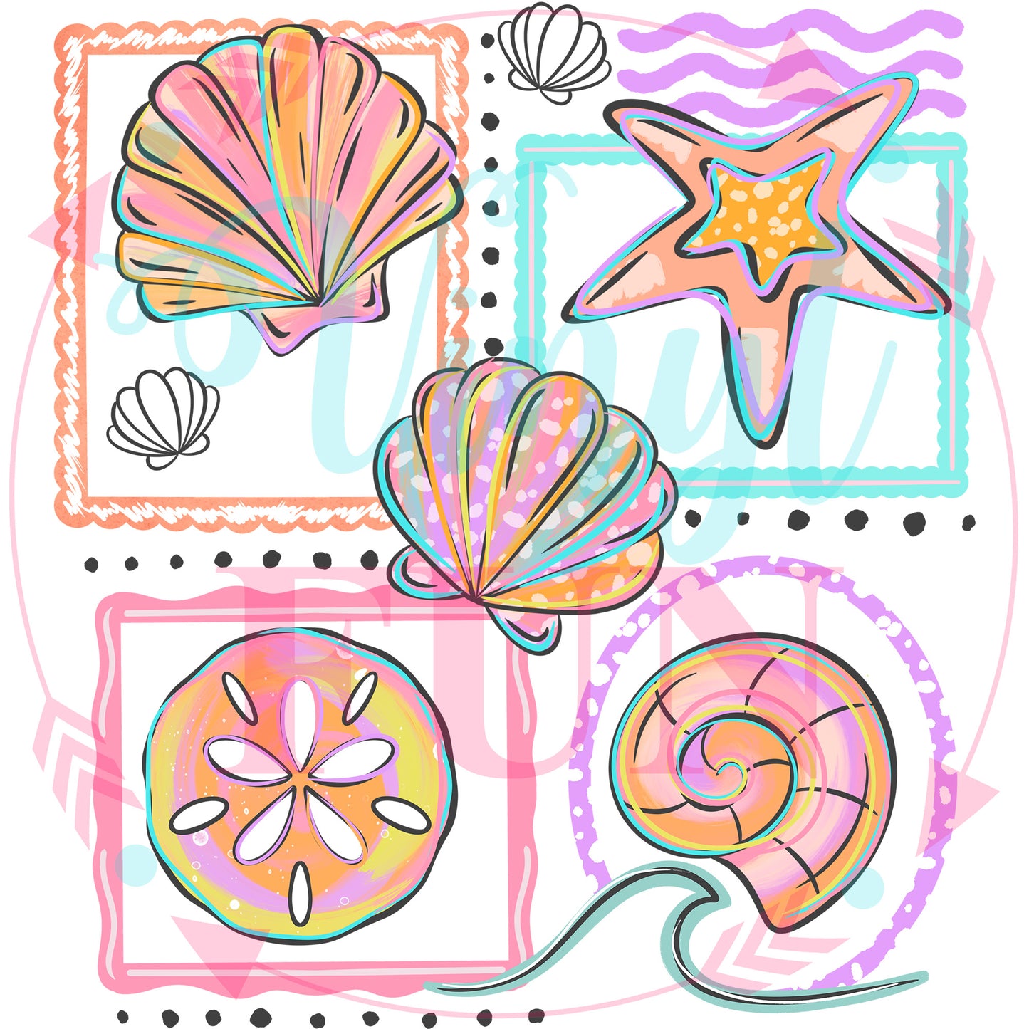 Cerra Summer Transfers - For Fabrics