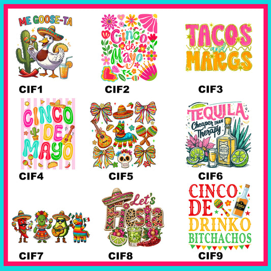 Cinco Fun Transfers - For Fabrics