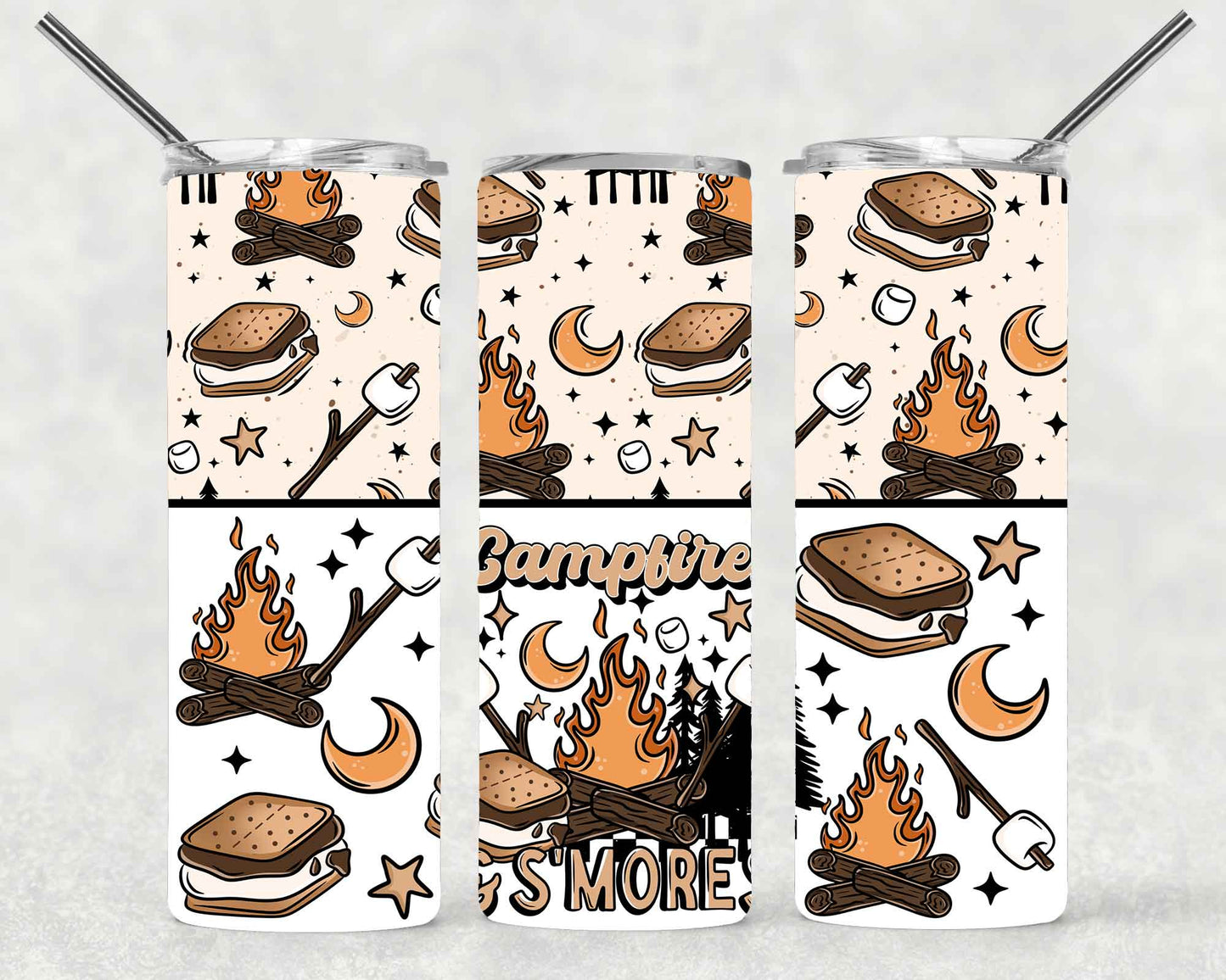 Campfires Wrap For Straight Tumbler-S611