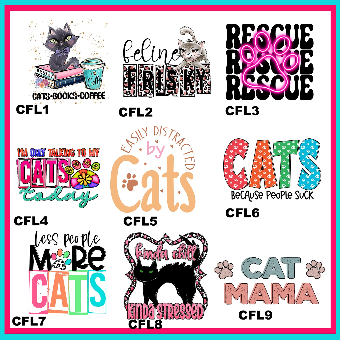 Cats For Life Transfers-For Fabrics