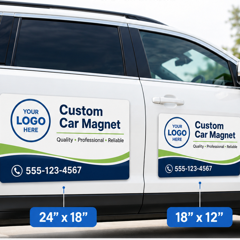 Custom Printed Car Magnet