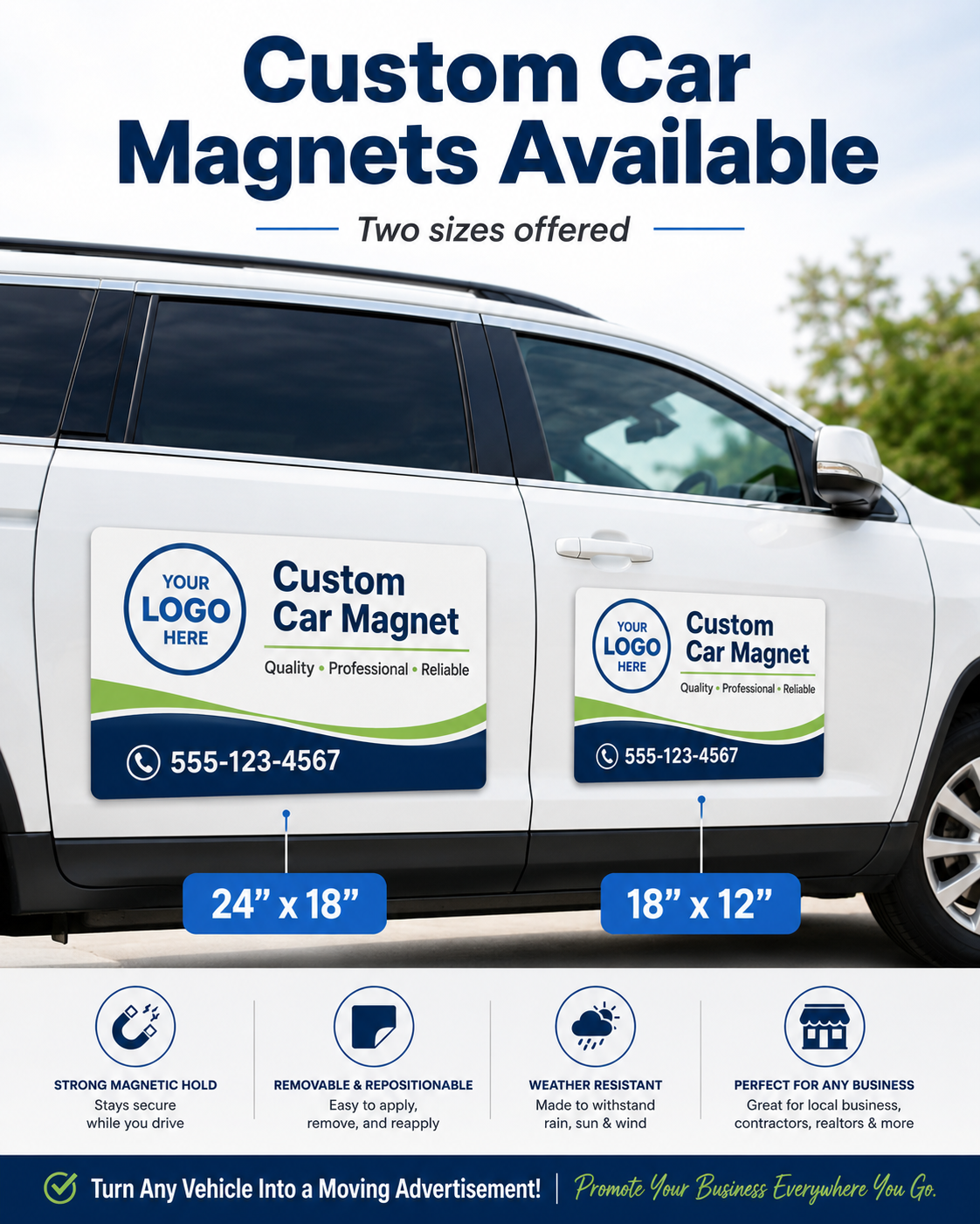 Custom Printed Car Magnet