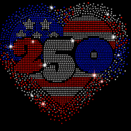 250 Heart-Spangled Holographic Transfer SP7