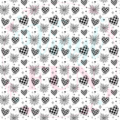 Checkered Hearts Pattern-B21