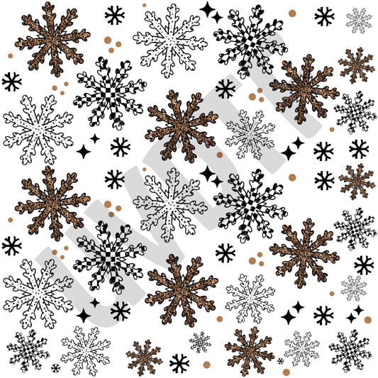 UVDTF Checkered & Leopard Snowflakes Elements