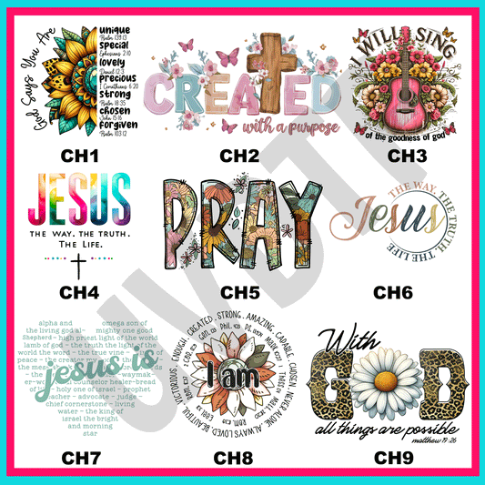 UVDTF Christian Living Decals-V3