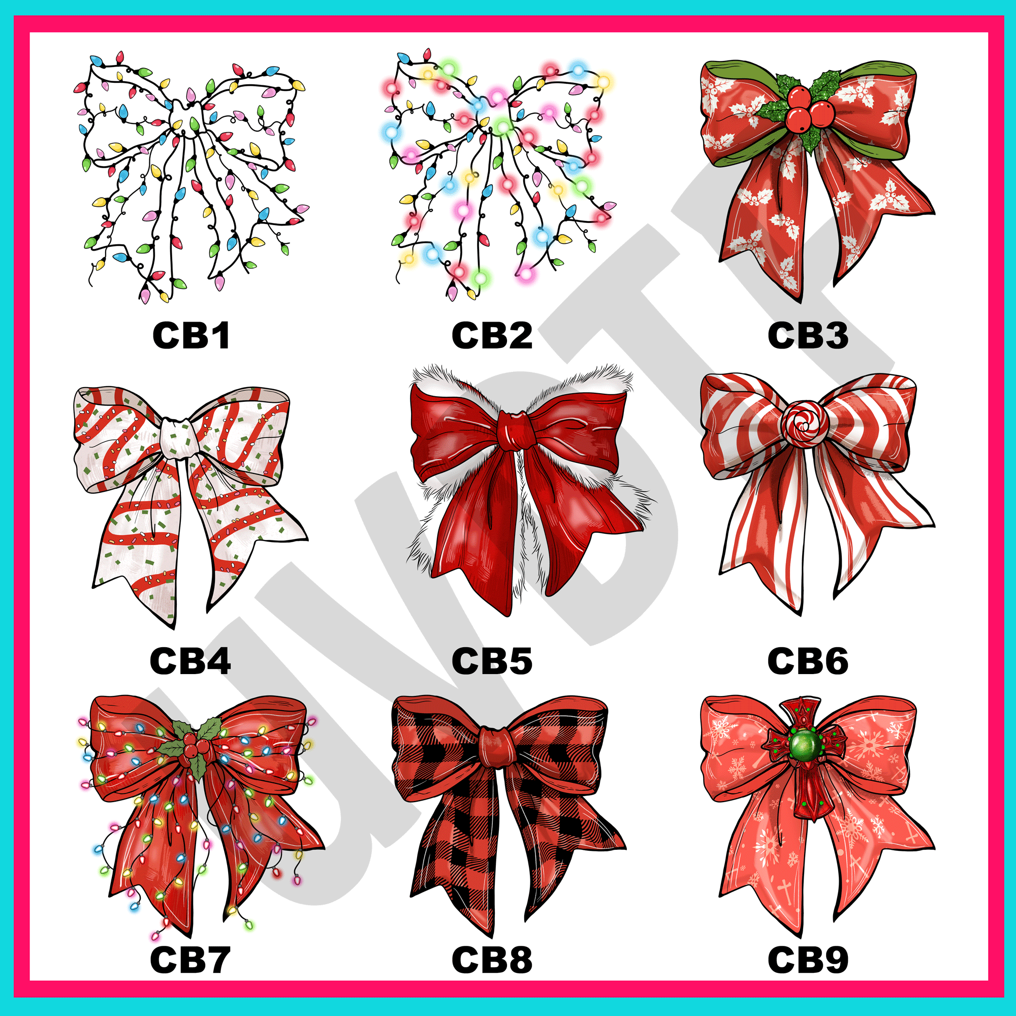 UVDTF Christmas Bows Decals – Vinyl Fun