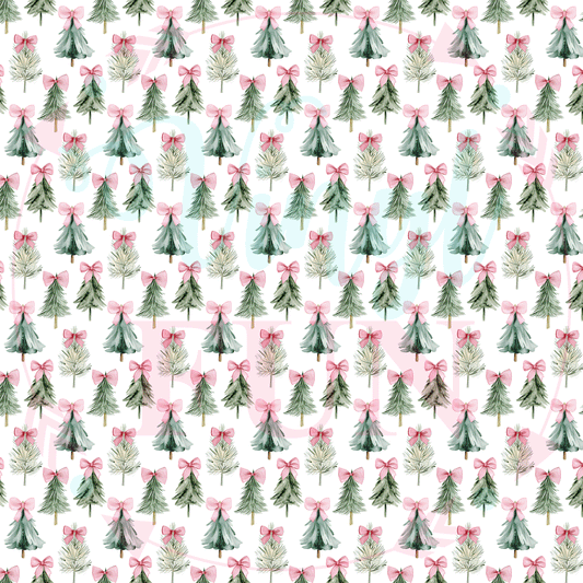 Trees And Bows Pattern