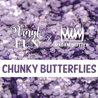 Chunky Butterflies Glitter