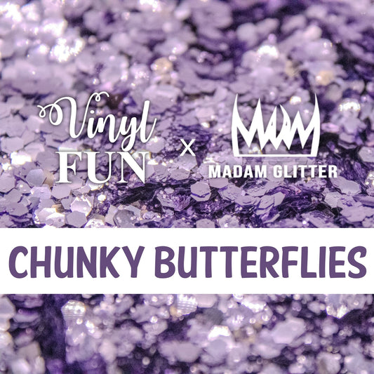 Chunky Butterflies Glitter