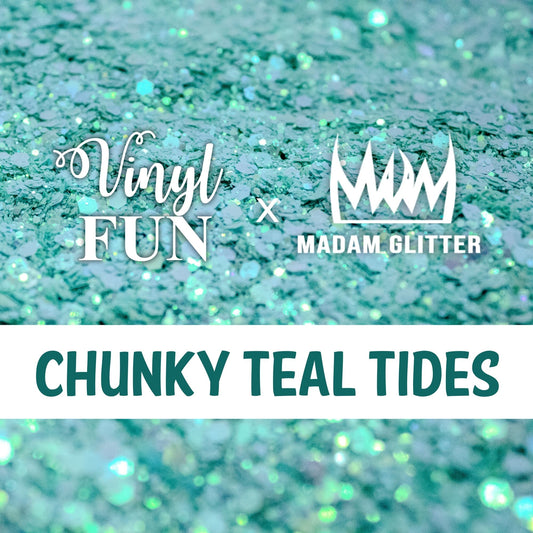 Chunky Teal Tides Glitter