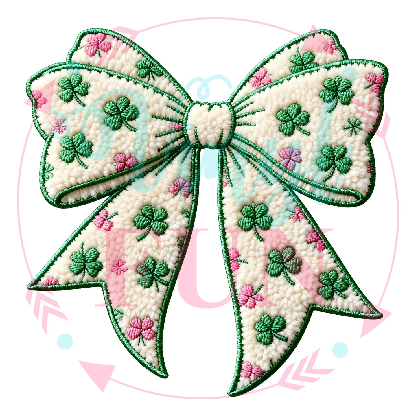 UVDTF Clover Bow Decal -PAT9