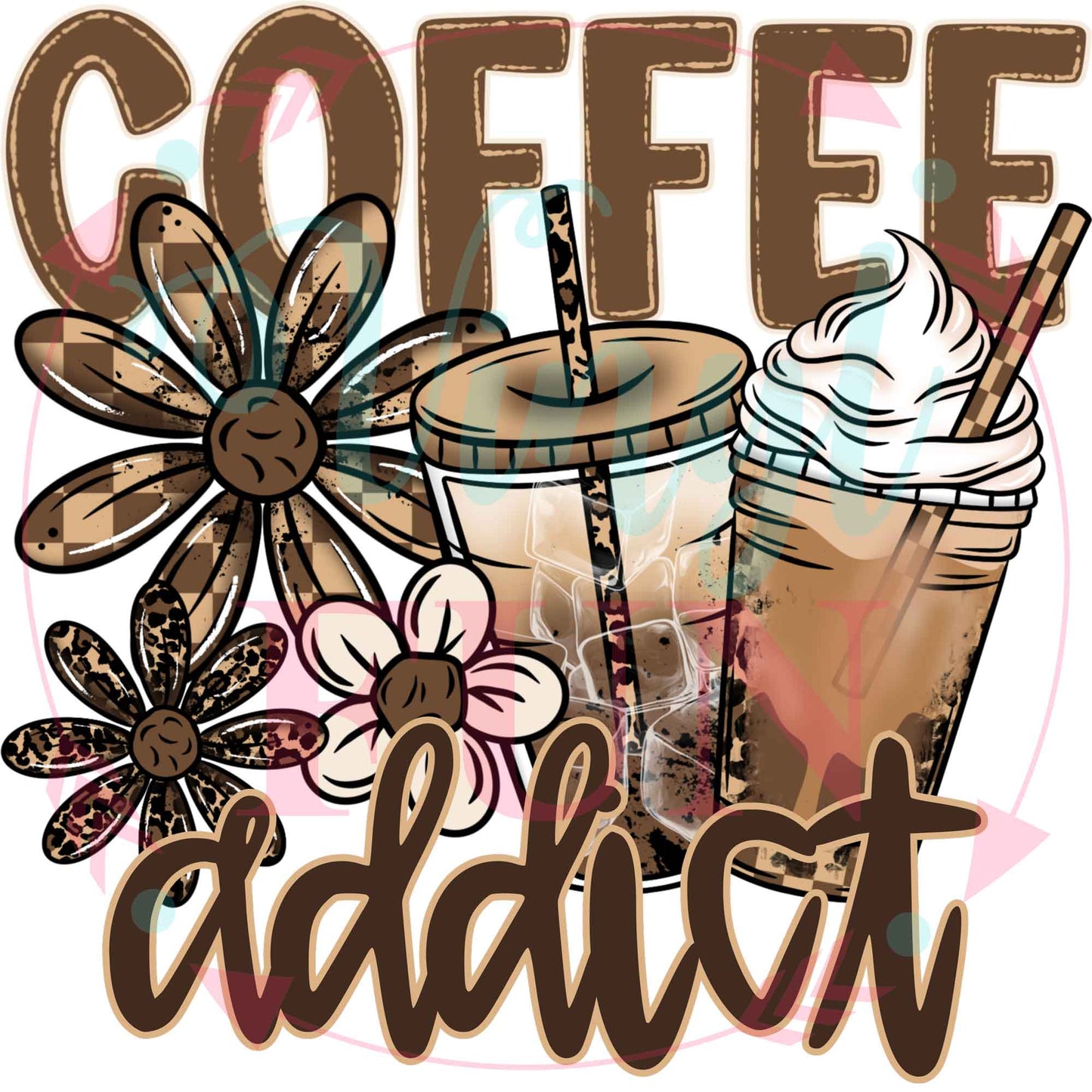 UVDTF Coffee Addict Decal -159