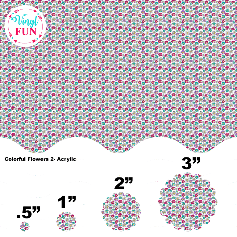 Colorful Flowers 2-Acrylic