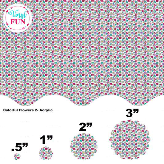 Colorful Flowers 2-Acrylic