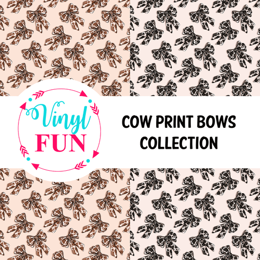 Cow Print Bows Collection-E6