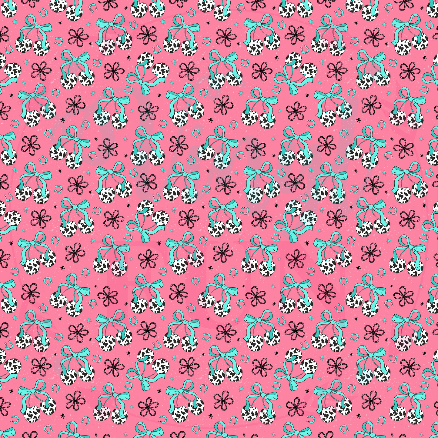 Cow Print Cherries Pattern-D5