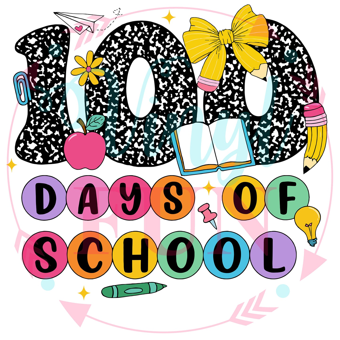 100 Days Transfers - For Fabrics