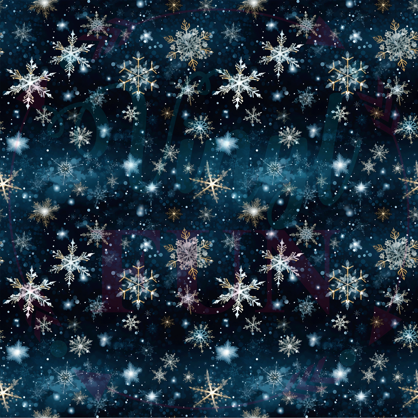 Dark Snowflakes Pattern