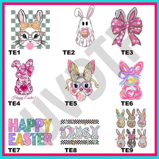 UVDTF Trendy Easter Holiday Decals