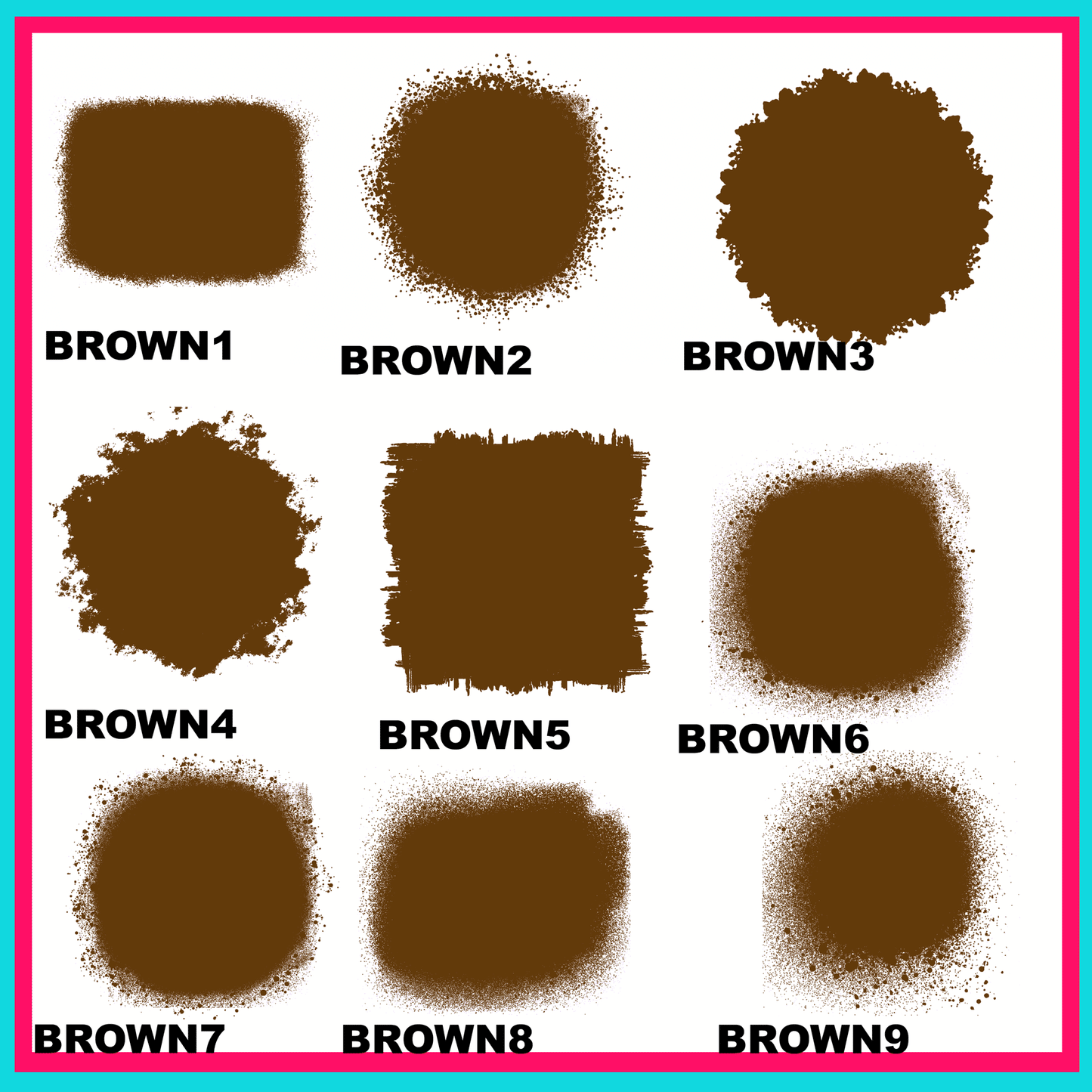 Brown Bleach Spot Bundle Sheet