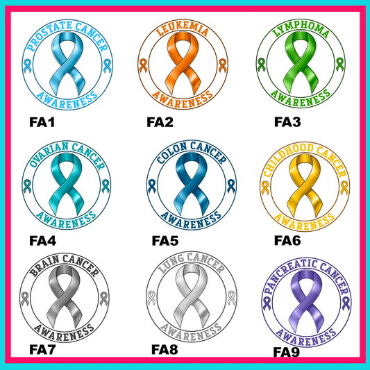 Fight For Awareness Transfers - For Fabrics