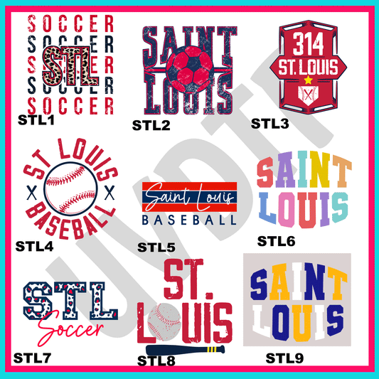 UVDTF St. Louis & Proud  Decals