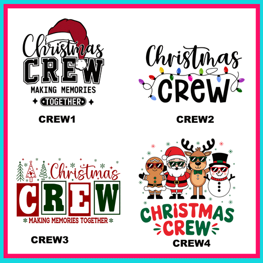 Christmas Crew Transfers-For Fabrics