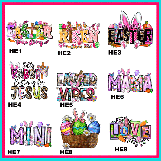 Happy Easter Decal Sheet