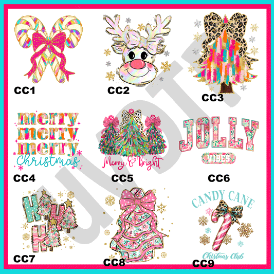 UVDTF Colorful Christmas Decals