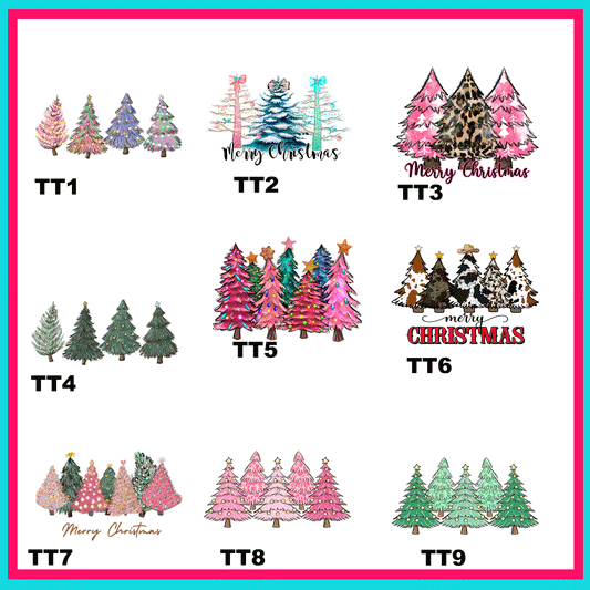 Tree Time Transfers- For Fabric