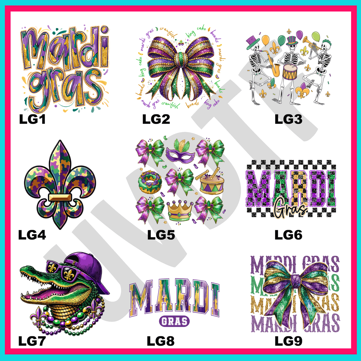 UVDTF Let The Good Times Roll Holiday Decals