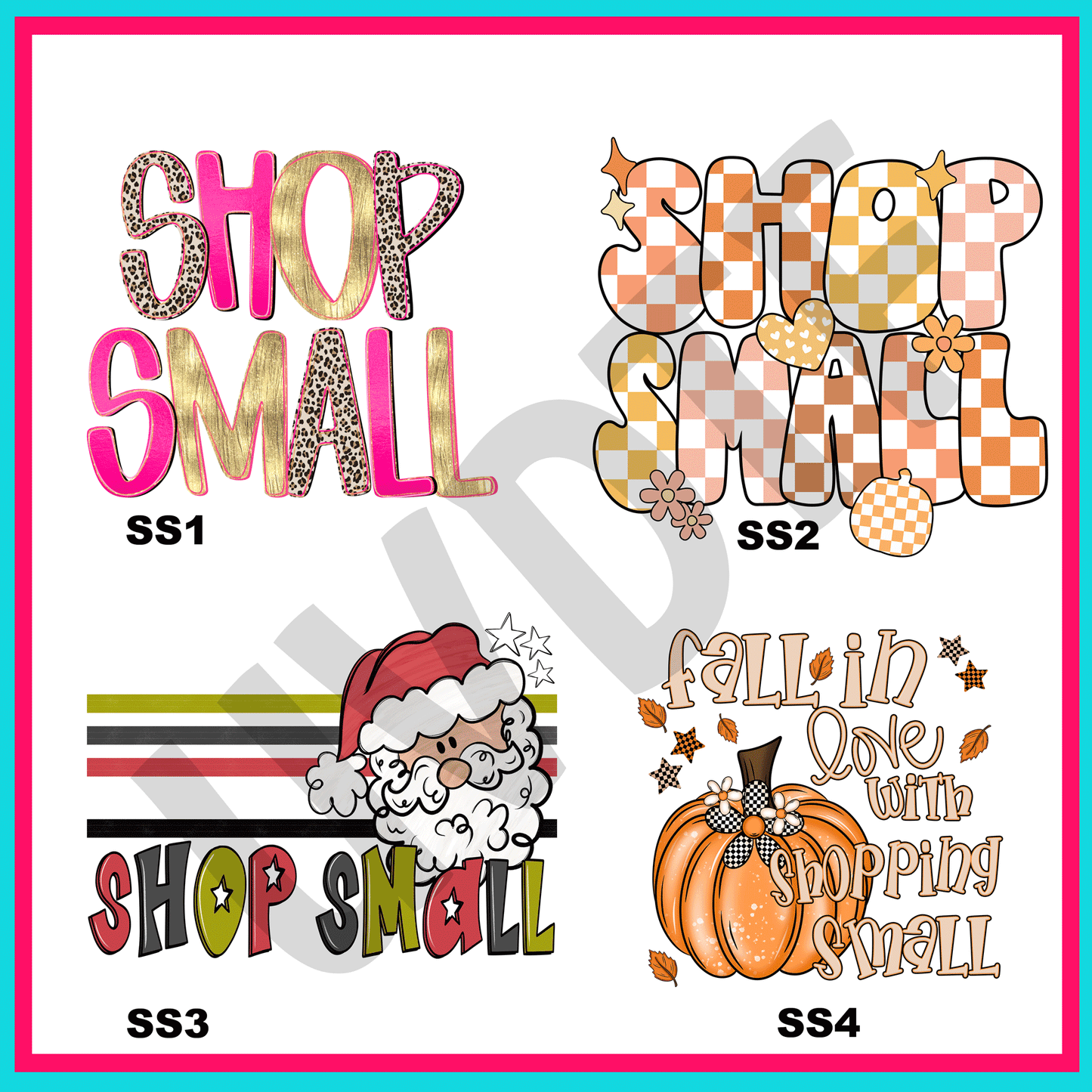 UVDTF Shop Small Decals