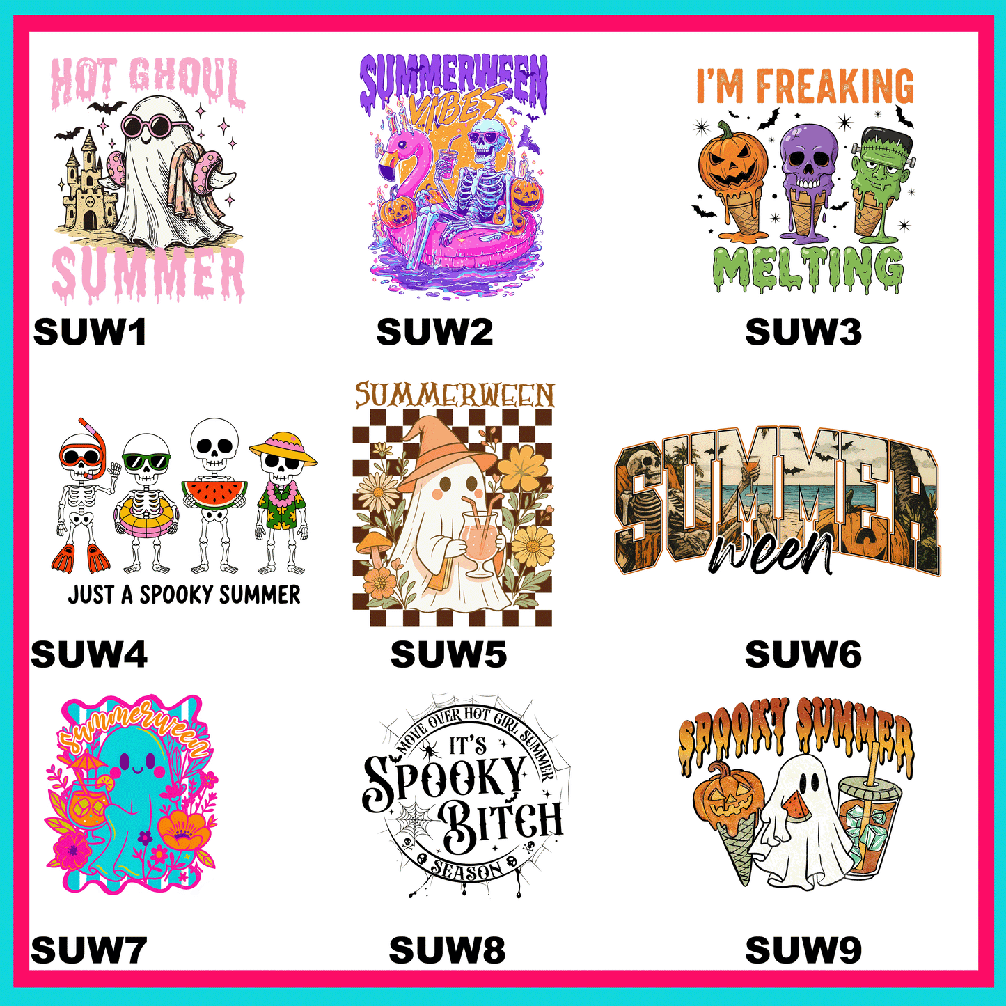 Summerween Transfers - For Fabrics