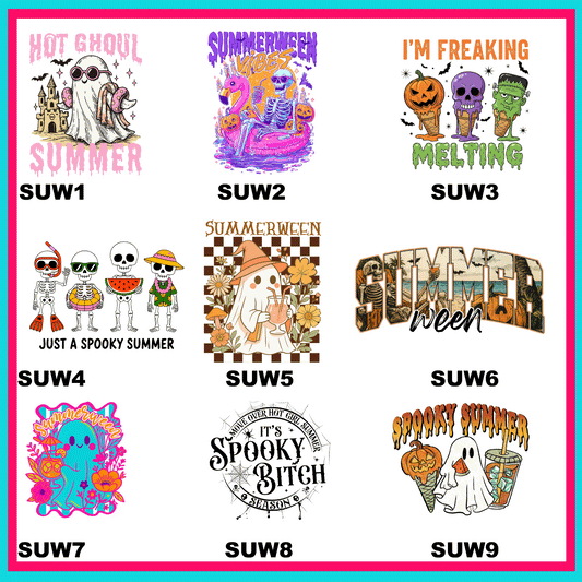 Summerween Transfers - For Fabrics