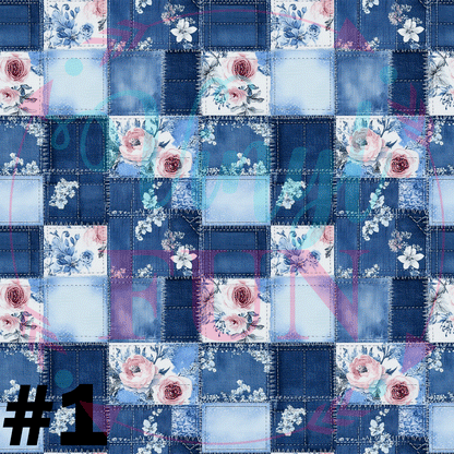 Denim Patchwork Pattern Collection-D17