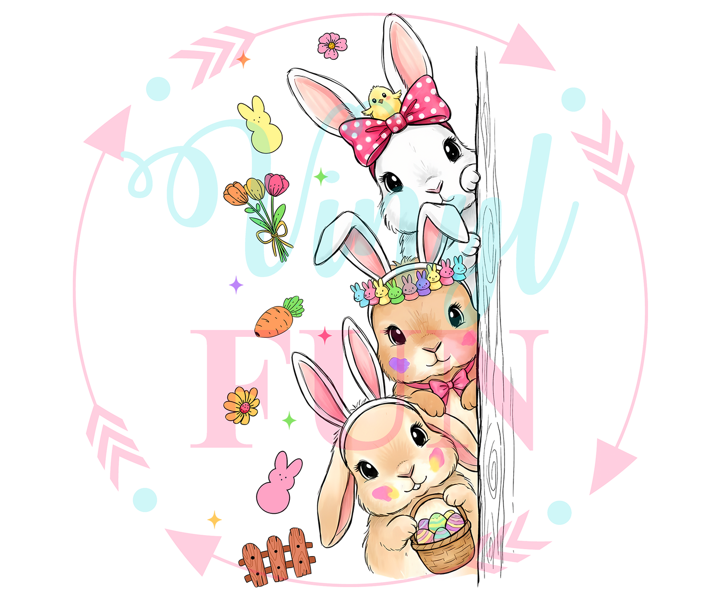 Easter Vibes Transfers - For Fabrics