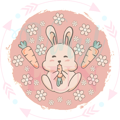 UVDTF Cute Bunny Decal-D8