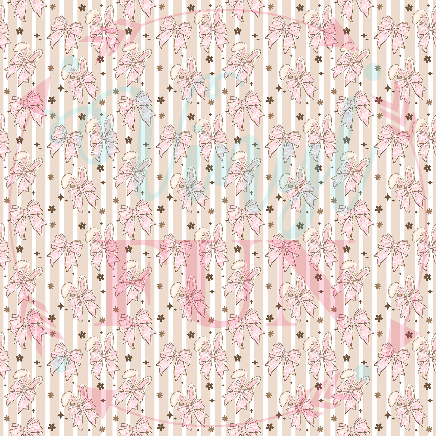 Easter Ears & Bows Pattern