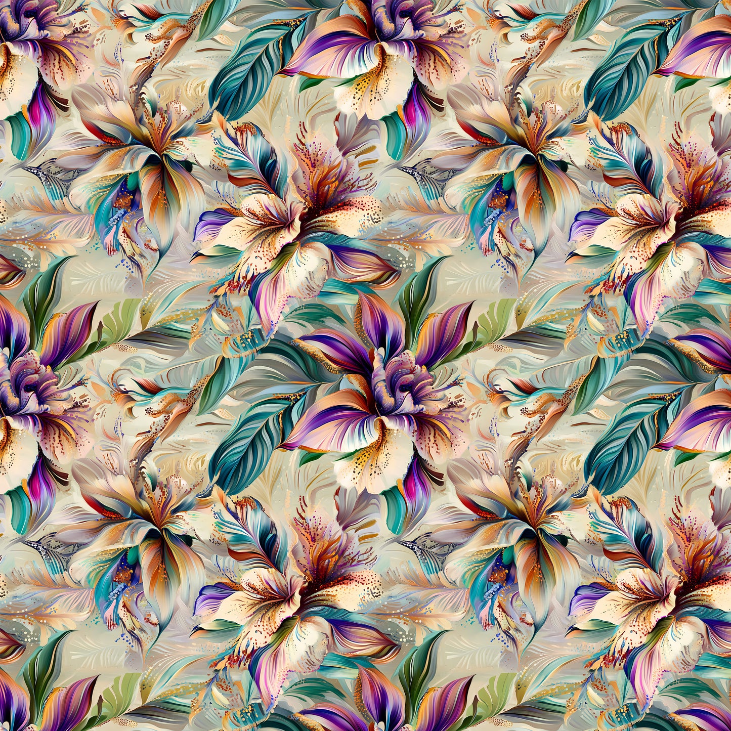 Exoctic Flowers Pattern C9