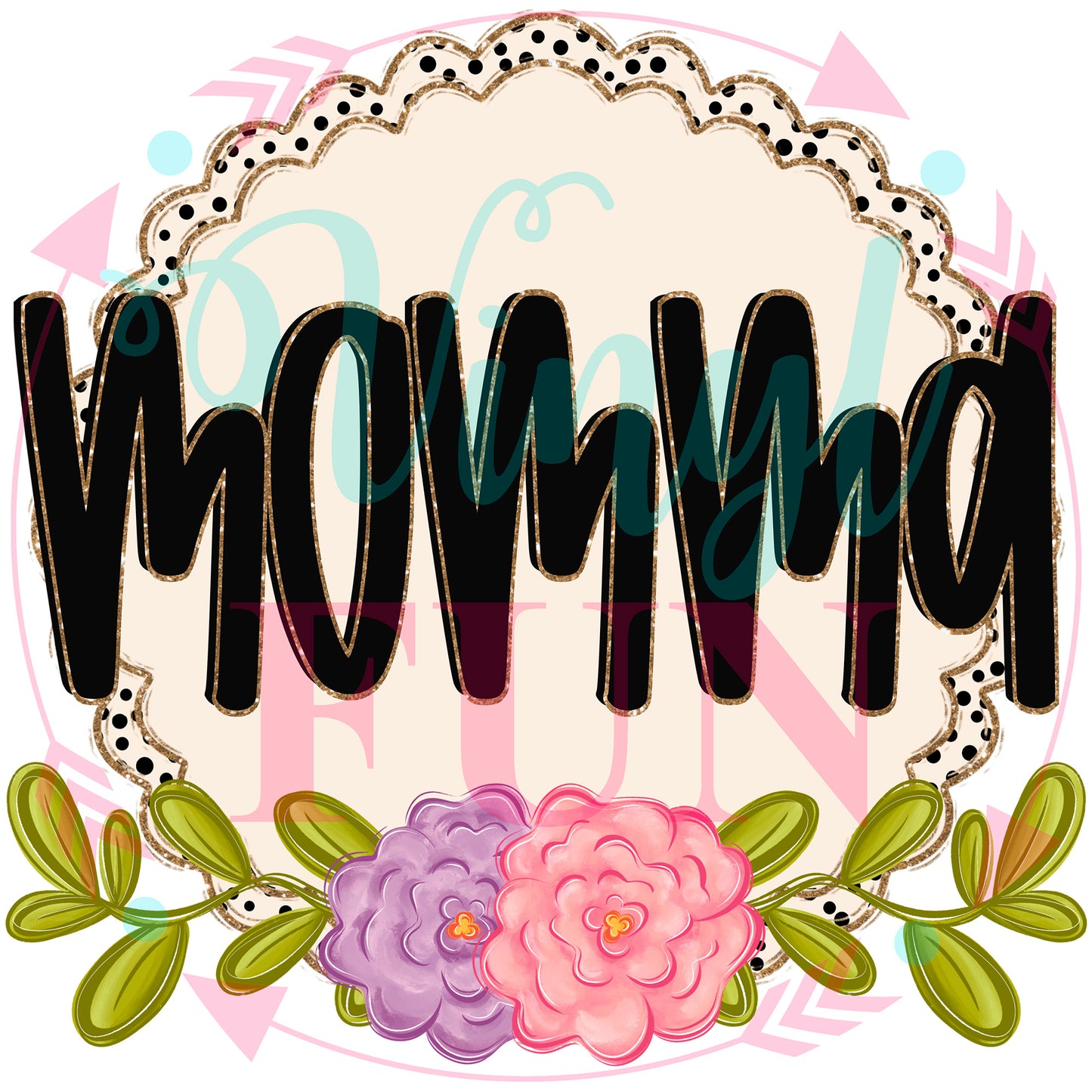 Floral Family Transfers - For Fabrics