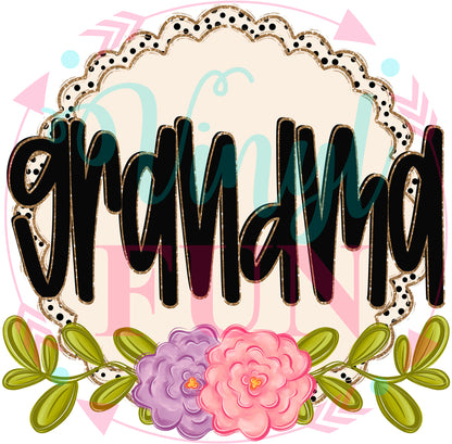 Floral Family Transfers - For Fabrics