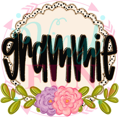 Floral Family Transfers - For Fabrics