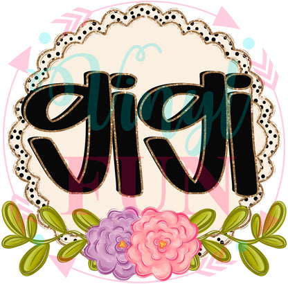 Floral Family Transfers - For Fabrics