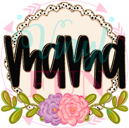 Floral Family Transfers - For Fabrics