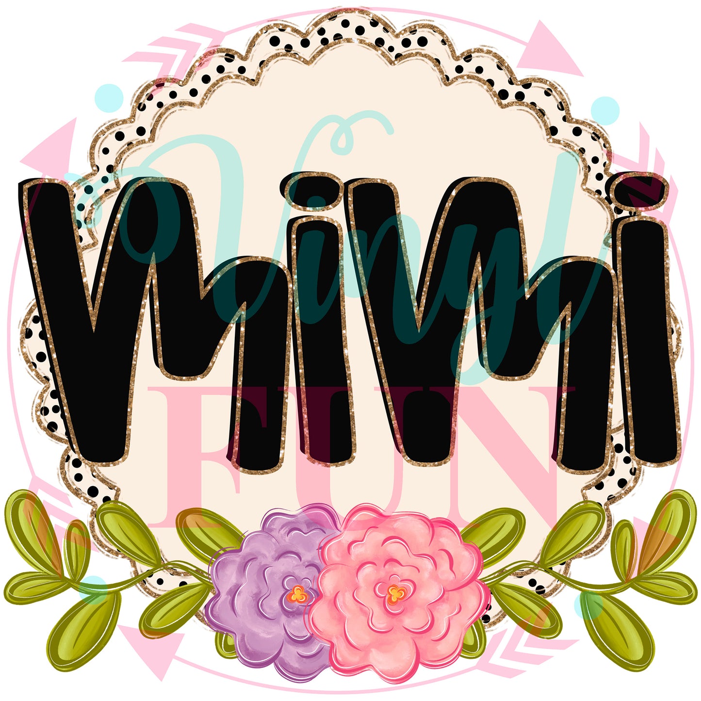 Floral Family Transfers - For Fabrics