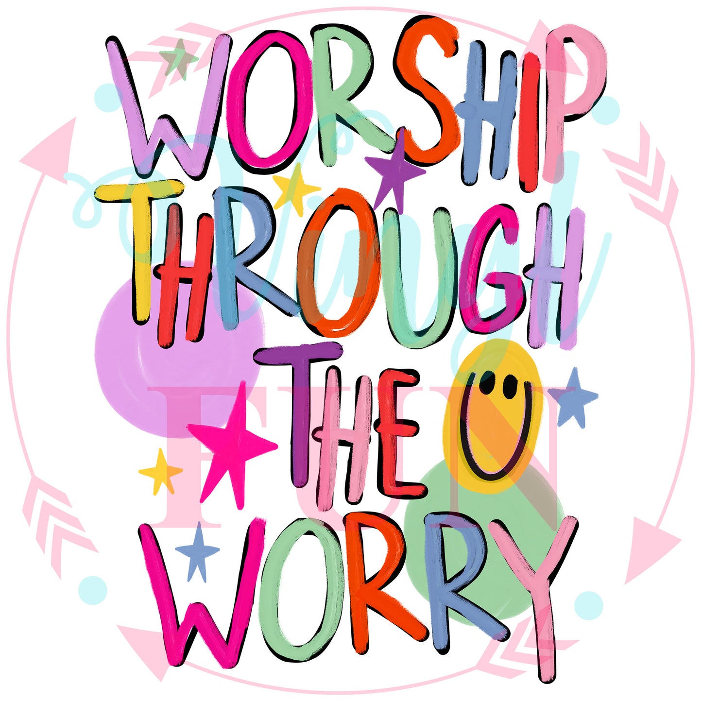 Faith Over Fear Transfers - For Fabrics
