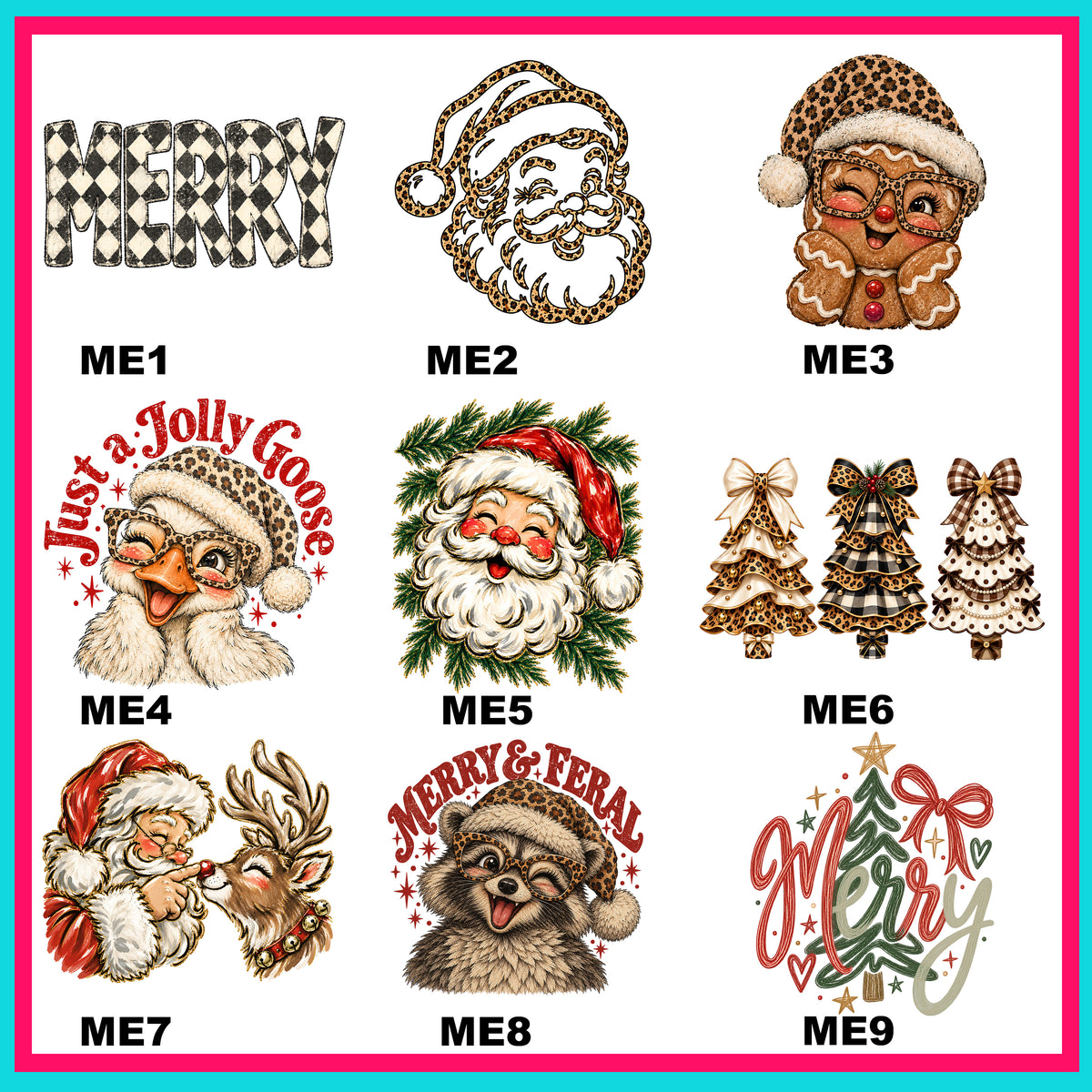 Merry Everything Transfers - For Fabrics