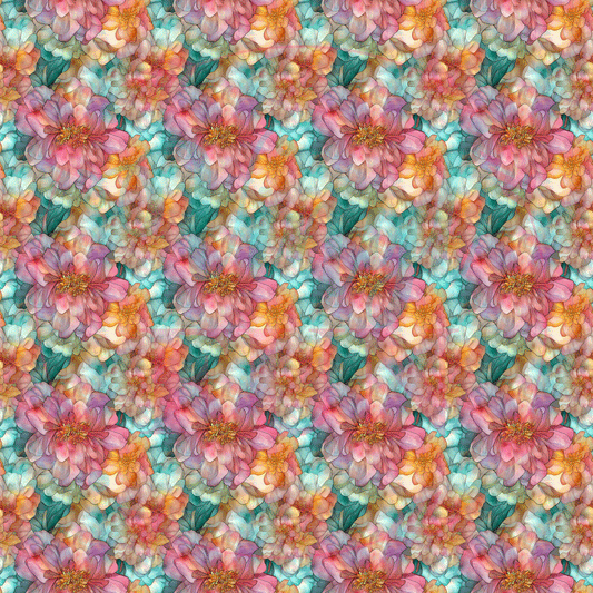 Alcohol Inks Floral Pattern-D1