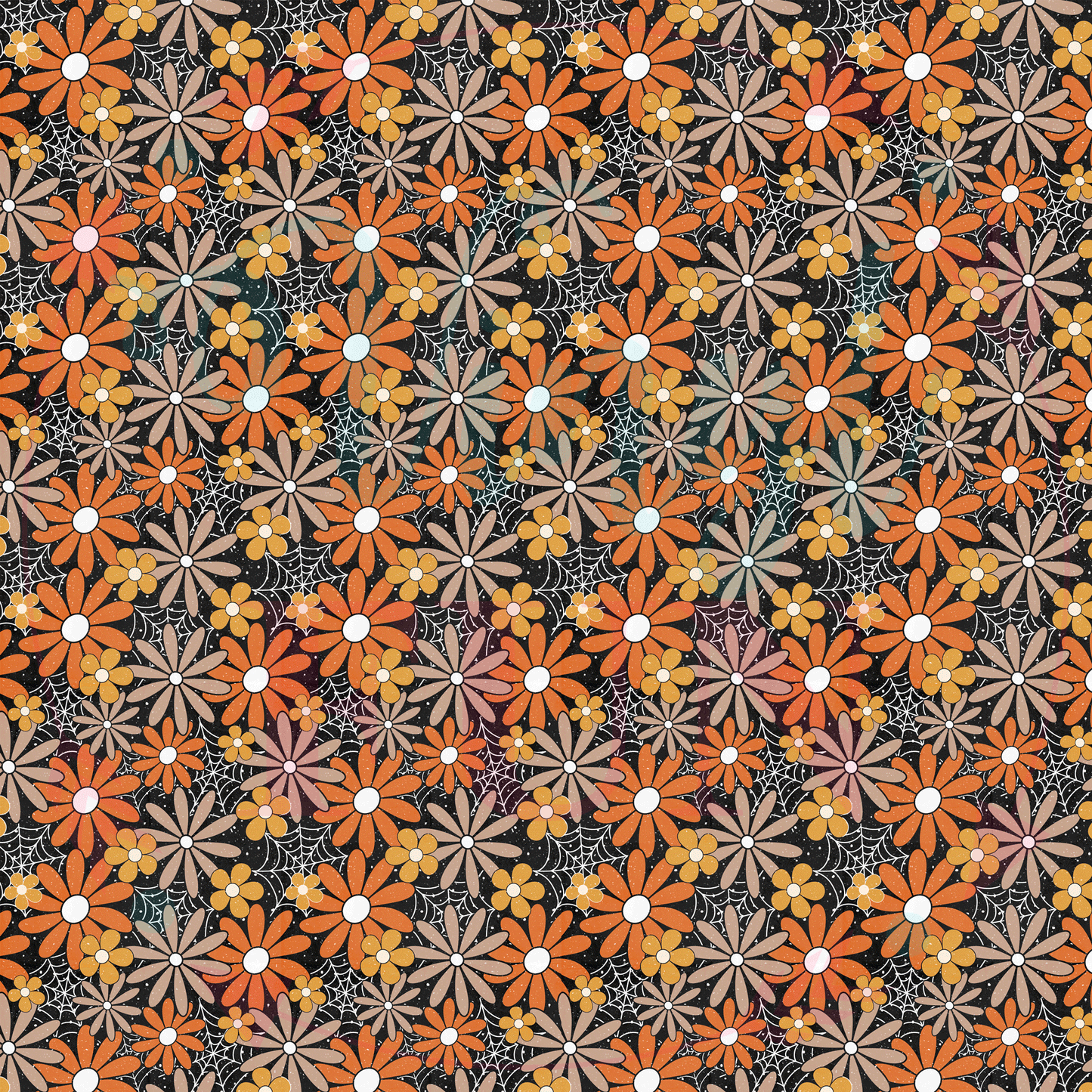 Fall Floral Webs Pattern